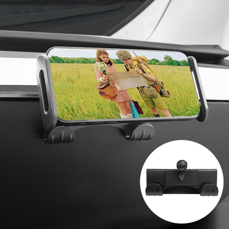 Per supporto per tablet telefono con gancio per vano portaoggetti per auto copilota Tesla Model 3 / Y, Hook Base, Hook Base + Phone Bracket