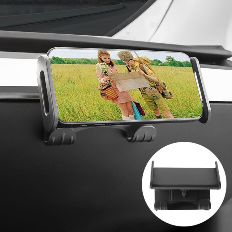Per supporto per tablet telefono con gancio per vano portaoggetti per auto copilota Tesla Model 3 / Y, Hook Base, Hook Base + Phone Bracket