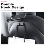 Per supporto per tablet telefono con gancio per vano portaoggetti per auto copilota Tesla Model 3 / Y, Hook Base, Hook Base + Phone Bracket