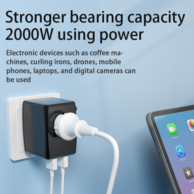 Spina di conversione universale da viaggio 65W PD USB Type-C