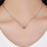 S925 Sterling Silver Winter Snowflakes Beads DIY Braccialetto Collana Accessori, Silver, Rose Gold
