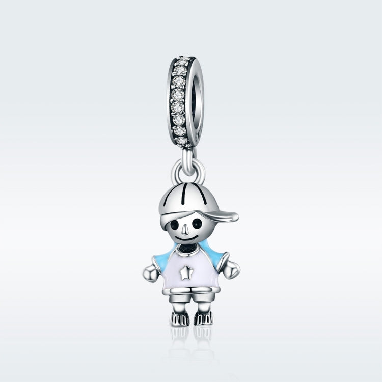 Accessori per collana braccialetto fai-da-te con perline per ragazzo intelligente in argento sterling S925