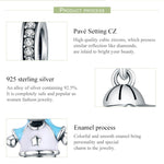 Accessori per collana braccialetto fai-da-te con perline per ragazzo intelligente in argento sterling S925