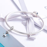 Accessori per collana braccialetto fai-da-te con perline per ragazzo intelligente in argento sterling S925