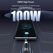 USAMS US-SJ671 Cavo dati per display digitale a ricarica rapida da tipo C a tipo C da 100 W, lunghezza: 1,2 m, US-SJ671