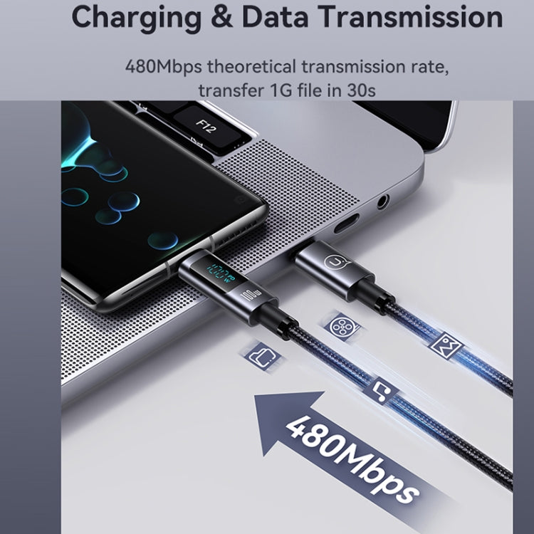 Cavo dati USB-C 100W con display digitale 1,2 m
