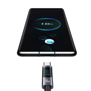 USAMS US-SJ673 Cavo dati da USB a tipo C 6A per display digitale a ricarica rapida, lunghezza: 1,2 m, US-SJ673