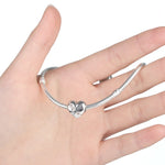 Accessori per collana braccialetto fai-da-te con lettera sorella cuore in argento sterling S925