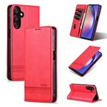 Custodia per telefono in pelle flip con texture magnetica in vitello AZNS, For Galaxy A08 5G/A07 5G, For Galaxy A18 5G/A17 5G, For Galaxy A27 5G, For Samsung Galaxy A25 5G