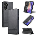 Custodia per telefono in pelle flip con texture magnetica in vitello AZNS, For Galaxy A08 5G/A07 5G, For Galaxy A18 5G/A17 5G, For Galaxy A27 5G, For Samsung Galaxy A25 5G