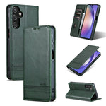 Custodia per telefono in pelle flip con texture magnetica in vitello AZNS, For Galaxy A08 5G/A07 5G, For Galaxy A18 5G/A17 5G, For Galaxy A27 5G, For Samsung Galaxy A25 5G