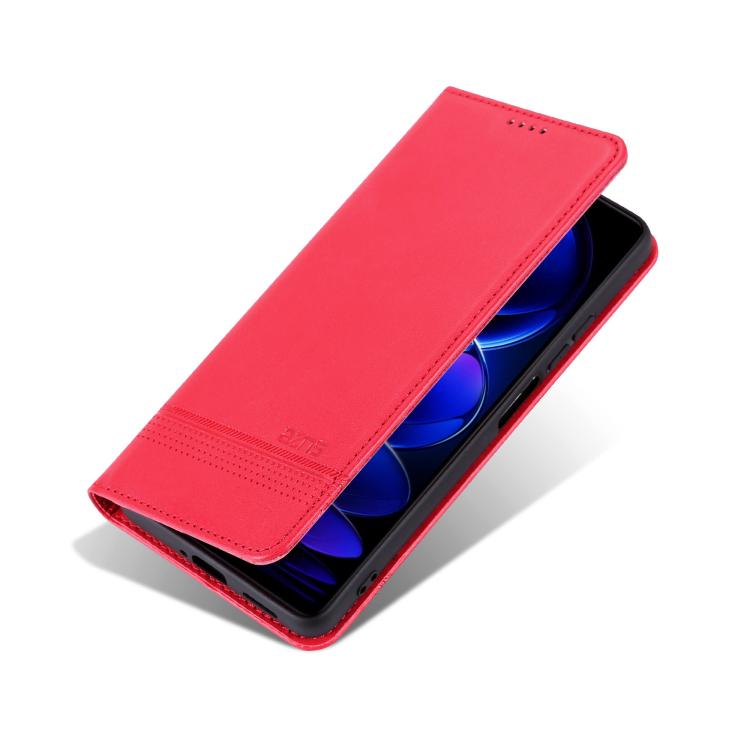 Custodia per telefono in pelle flip con texture magnetica in vitello AZNS, For Galaxy A08 5G/A07 5G, For Galaxy A18 5G/A17 5G, For Galaxy A27 5G, For Samsung Galaxy A25 5G