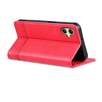 Custodia per telefono in pelle flip con texture magnetica in vitello AZNS, For Galaxy A08 5G/A07 5G, For Galaxy A18 5G/A17 5G, For Galaxy A27 5G, For Samsung Galaxy A25 5G
