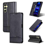 Custodia per telefono in pelle flip con texture magnetica in vitello AZNS, For Galaxy A08 5G/A07 5G, For Galaxy A18 5G/A17 5G, For Galaxy A27 5G, For Samsung Galaxy A25 5G