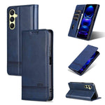 Custodia per telefono in pelle flip con texture magnetica in vitello AZNS, For Galaxy A08 5G/A07 5G, For Galaxy A18 5G/A17 5G, For Galaxy A27 5G, For Samsung Galaxy A25 5G