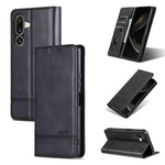 Custodia per telefono in pelle flip con texture magnetica in vitello AZNS, For Galaxy A08 5G/A07 5G, For Galaxy A18 5G/A17 5G, For Galaxy A27 5G, For Samsung Galaxy A25 5G