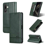 Custodia per telefono in pelle flip con texture magnetica in vitello AZNS, For Galaxy A08 5G/A07 5G, For Galaxy A18 5G/A17 5G, For Galaxy A27 5G, For Samsung Galaxy A25 5G