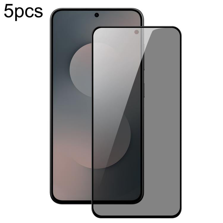 5 pezzi DUX DUCIS 0,33 mm 9H Pellicola in vetro temperato HD anti-spia in alluminio alto, For Samsung Galaxy S26+ 5G, For Samsung Galaxy S26 Ultra 5G, For Samsung Galaxy S26 5G, For Samsung Galaxy S25 FE 5G, For Samsung Galaxy S25 Edge                 ...
