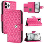 Custodia per cellulare in pelle con texture rombica con cordino, For iPhone 11, For iPhone 11 Pro, For iPhone XS / X, For iPhone XR