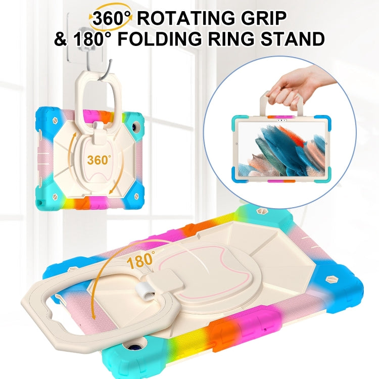 Custodia per tablet PC ibrida in silicone robot con colori a contrasto, For Samsung Galaxy Tab A8 10.5 2021, For Samsung Galaxy Tab A7 Lite 2021