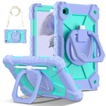 Custodia per tablet PC ibrida in silicone robot con colori a contrasto, For Samsung Galaxy Tab A8 10.5 2021, For Samsung Galaxy Tab A7 Lite 2021