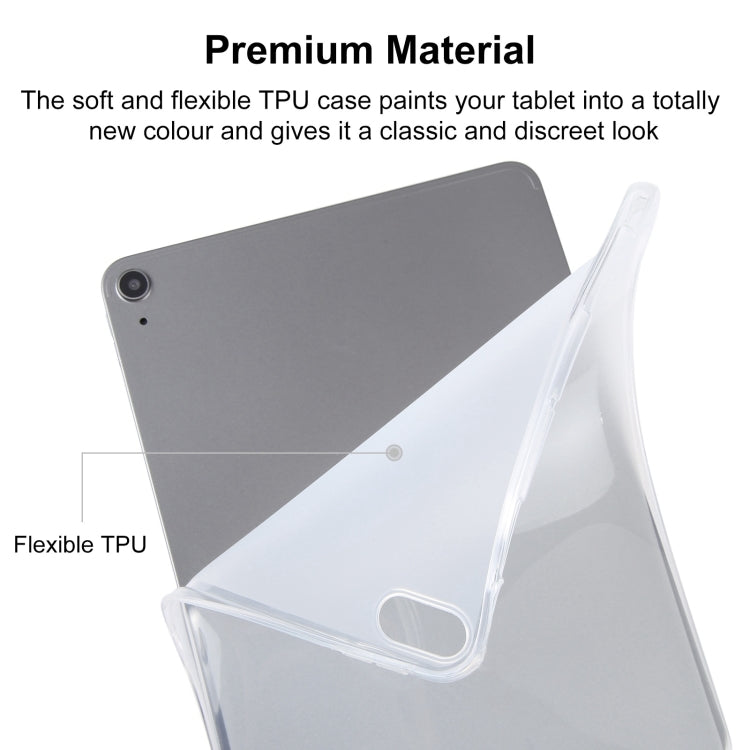 Custodia per tablet in TPU altamente trasparente con slot per penna, For iPad 10.2 / 10.5