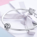 S925 Sterling Silver 26 lettere inglesi perline fai da te bracciale collana accessori, A, B, C, D, E, F, G, H, I, J, K, L, M, N, O, P, Q, R, S, T, U, V, W, X