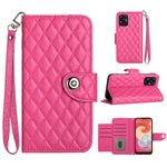 Custodia per cellulare in pelle con texture rombica con cordino, For Samsung Galaxy A34, For Samsung Galaxy A54, For Samsung Galaxy A04e, For Samsung Galaxy S23 Ultra 5G