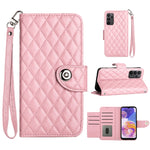 Custodia per cellulare in pelle con texture rombica con cordino, For Samsung Galaxy S23+ 5G, For Samsung Galaxy S23 5G, For Samsung Galaxy S20 FE, For Samsung Galaxy A23 4G / F23 5G
