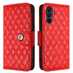Custodia per cellulare in pelle con texture rombica con cordino, For Samsung Galaxy A25 5G, For Samsung Galaxy S23 FE 5G, For Samsung Galaxy A24 4G, For Samsung Galaxy A14 4G / 5G