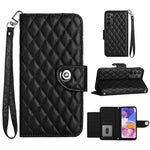 Custodia per cellulare in pelle con texture rombica con cordino, For Samsung Galaxy A53 5G, For Samsung Galaxy A33 5G, For Samsung Galaxy A13 4G / 5G, For Samsung Galaxy S22 Ultra 5G