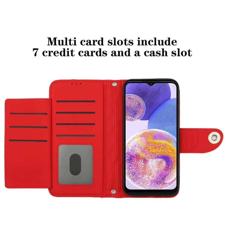 Custodia per cellulare in pelle con texture rombica con cordino, For Samsung Galaxy A53 5G, For Samsung Galaxy A33 5G, For Samsung Galaxy A13 4G / 5G, For Samsung Galaxy S22 Ultra 5G
