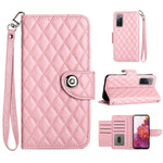 Custodia per cellulare in pelle con texture rombica con cordino, For Samsung Galaxy S23+ 5G, For Samsung Galaxy S23 5G, For Samsung Galaxy S20 FE, For Samsung Galaxy A23 4G / F23 5G