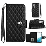 Custodia per cellulare in pelle con texture rombica con cordino, For Samsung Galaxy S23+ 5G, For Samsung Galaxy S23 5G, For Samsung Galaxy S20 FE, For Samsung Galaxy A23 4G / F23 5G
