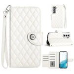 Custodia per cellulare in pelle con texture rombica con cordino, For Samsung Galaxy S23+ 5G, For Samsung Galaxy S23 5G, For Samsung Galaxy S20 FE, For Samsung Galaxy A23 4G / F23 5G