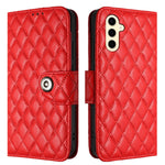 Custodia per cellulare in pelle con texture rombica con cordino, For Samsung Galaxy S24+ 5G, For Samsung Galaxy S24 5G, For Samsung Galaxy A05, For Samsung Galaxy A05s