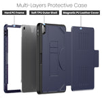 Custodia magnetica per tablet in pelle per notebook, For iPad Air 11 2026 / 2025 / 2024, For iPad Pro 11 2025 / 2024, For iPad 10th Gen 10.9 2022, For iPad mini 2024 / mini 6
