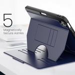 Custodia magnetica per tablet in pelle per notebook, For iPad Air 11 2026 / 2025 / 2024, For iPad Pro 11 2025 / 2024, For iPad 10th Gen 10.9 2022, For iPad mini 2024 / mini 6