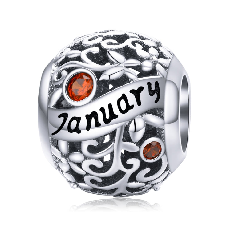 S925 Sterling Silver 12 Birthstone Accessori collana bracciale fai da te, January, February, March, April, May, June, July, August, September, October, November, December