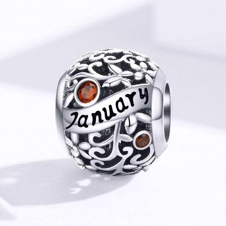 S925 Sterling Silver 12 Birthstone Accessori collana bracciale fai da te, January, February, March, April, May, June, July, August, September, October, November, December
