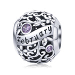 S925 Sterling Silver 12 Birthstone Accessori collana bracciale fai da te, January, February, March, April, May, June, July, August, September, October, November, December