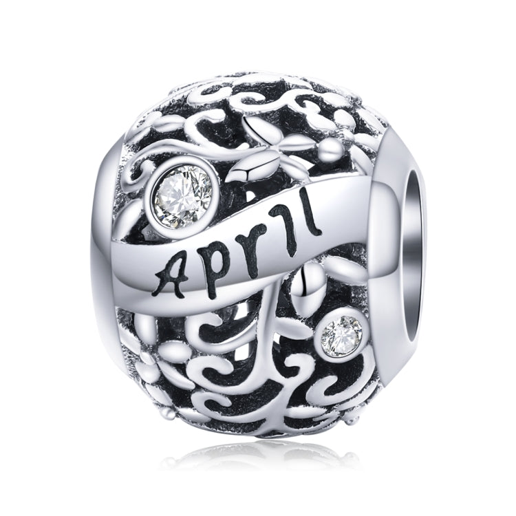 S925 Sterling Silver 12 Birthstone Accessori collana bracciale fai da te, January, February, March, April, May, June, July, August, September, October, November, December