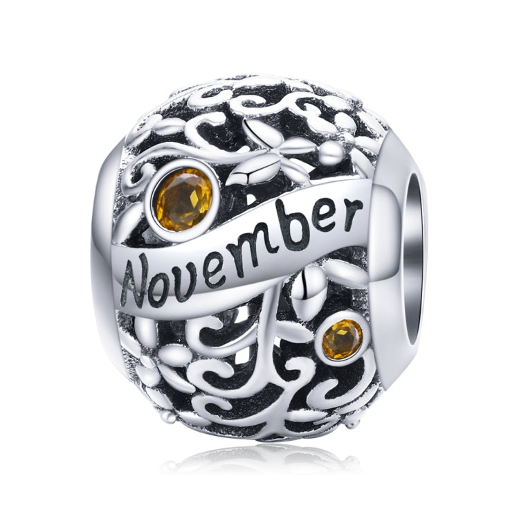 S925 Sterling Silver 12 Birthstone Accessori collana bracciale fai da te, January, February, March, April, May, June, July, August, September, October, November, December