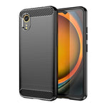 Custodia per telefono in TPU con texture spazzolata in fibra di carbonio, For Samsung Galaxy Xcover 7 Pro, For Samsung Galaxy Jump 3, For Samsung Galaxy Xcover 7