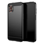 Custodia per telefono in TPU con texture spazzolata in fibra di carbonio, For Samsung Galaxy Xcover 7 Pro, For Samsung Galaxy Jump 3, For Samsung Galaxy Xcover 7