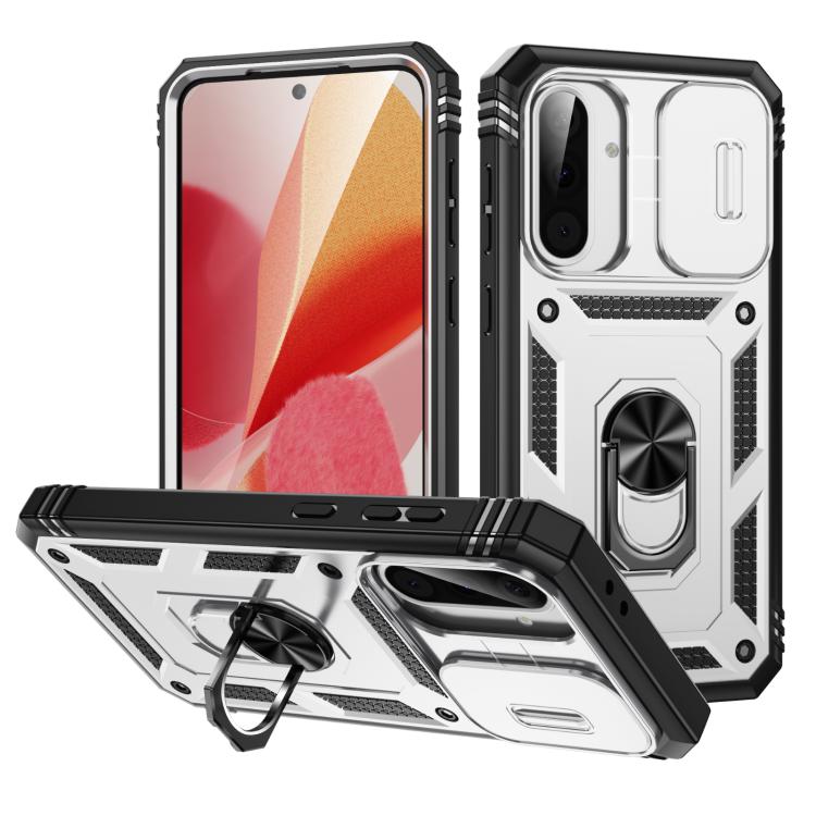 Custodia per telefono Camshield scorrevole in TPU + PC con supporto, For Galaxy A57 5G, For Samsung Galaxy A36 5G / A37 5G, For Galaxy A27 5G