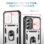 Custodia per telefono Camshield scorrevole in TPU + PC con supporto, For Galaxy A57 5G, For Samsung Galaxy A36 5G / A37 5G, For Galaxy A27 5G
