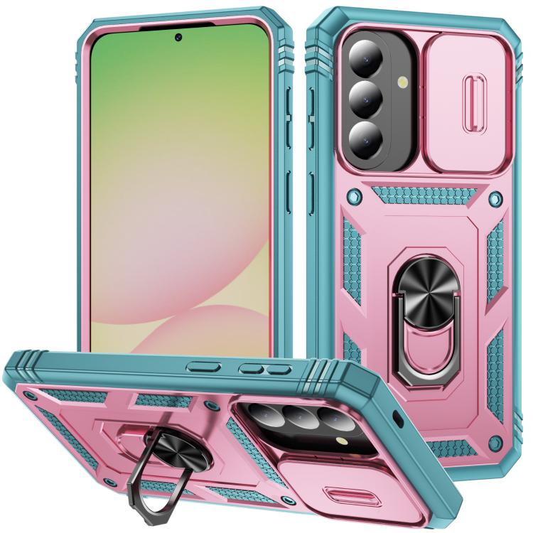 Custodia per telefono Camshield scorrevole in TPU + PC con supporto, For Galaxy A57 5G, For Samsung Galaxy A36 5G / A37 5G, For Galaxy A27 5G