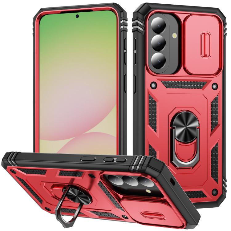 Custodia per telefono Camshield scorrevole in TPU + PC con supporto, For Galaxy A57 5G, For Samsung Galaxy A36 5G / A37 5G, For Galaxy A27 5G
