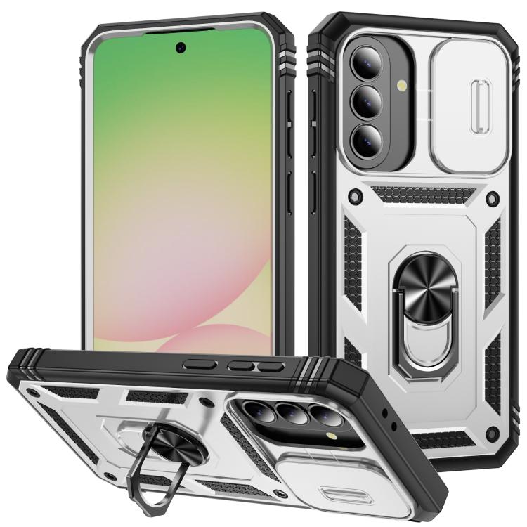 Custodia per telefono Camshield scorrevole in TPU + PC con supporto, For Galaxy A57 5G, For Samsung Galaxy A36 5G / A37 5G, For Galaxy A27 5G